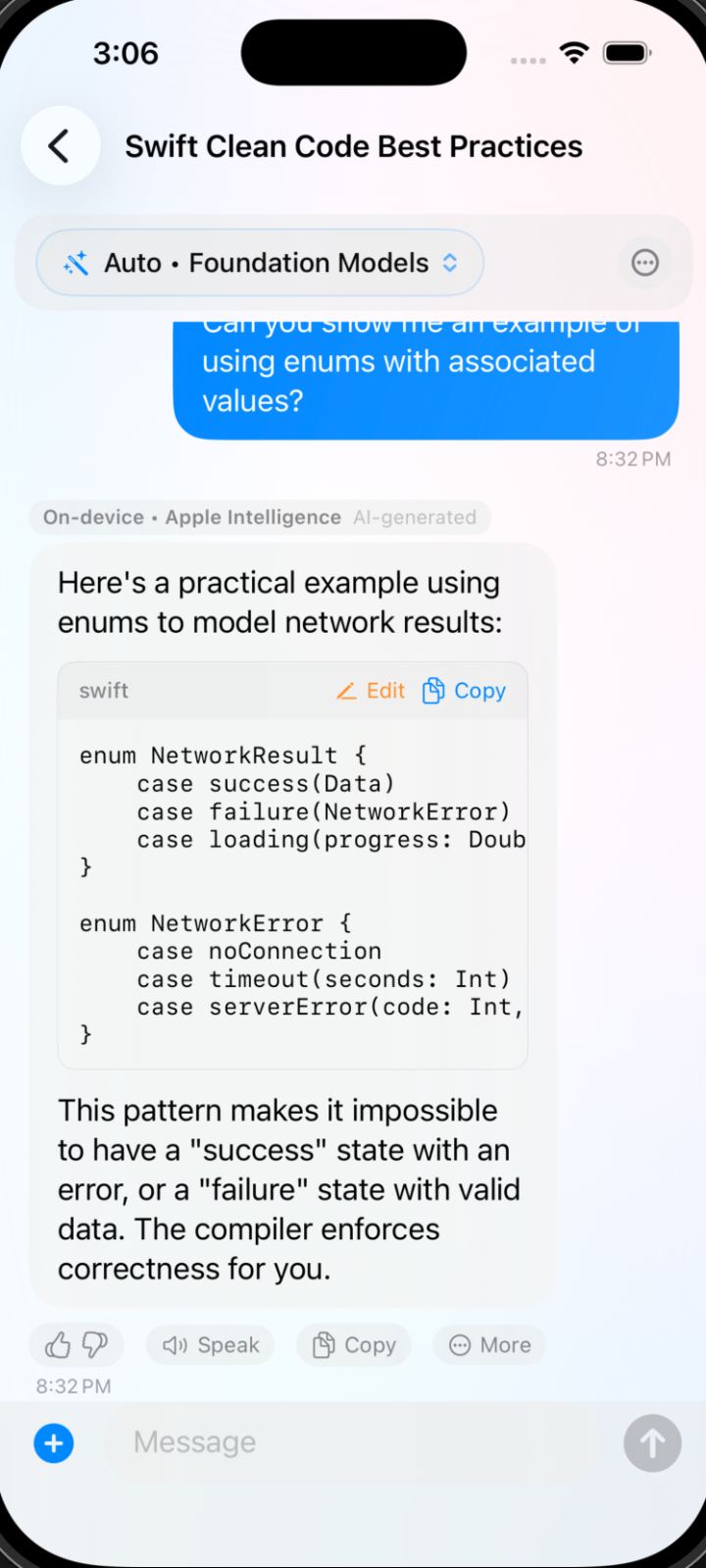 Chat · Foundation Models